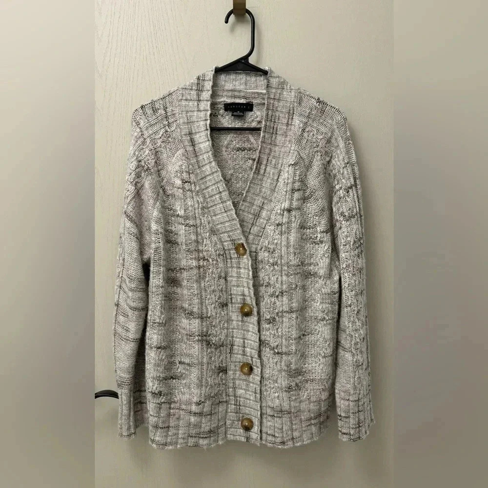Sanctuary Cozy Mornings Cardi Size M Cardigan Button Down Like New - Picture 2 of 8